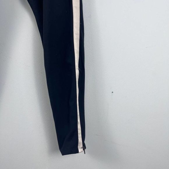 Athleta Metro Tux Stripe Black Chaturanga Ankle Zip Side Stripe cropped Leggings - Picture 5 of 16